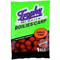 Boilies Chili Fish 1KG - pittige en visrijke boilies met langdurige aantrekkingskracht