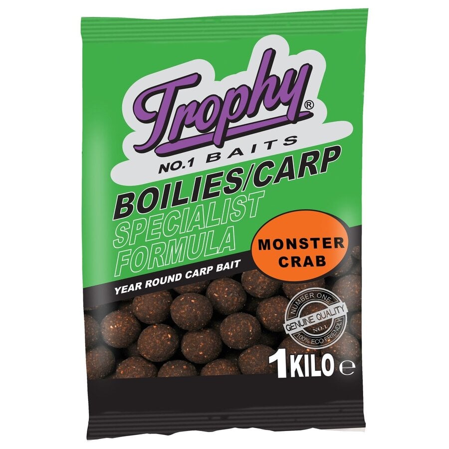 Boilies Monstercrab 1KG - krachtige vismeel-boilies met langdurige aantrekkingskracht