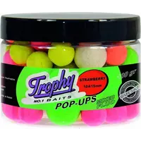 Pop-Up Boilies Strawberry 10/15MM 70g - hoge visuele aantrekkingskracht en sterk drijfvermogen
