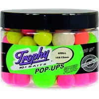 Pop-Up Boilies Krill 10/15MM 70g - opvallende fluo boilies met sterk drijfvermogen