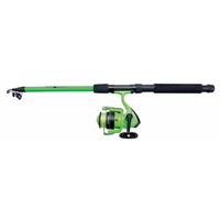 Tele Combo Green 210 + 2000FD - telescoophengel met molen en nylon, allround set voor sportvissers