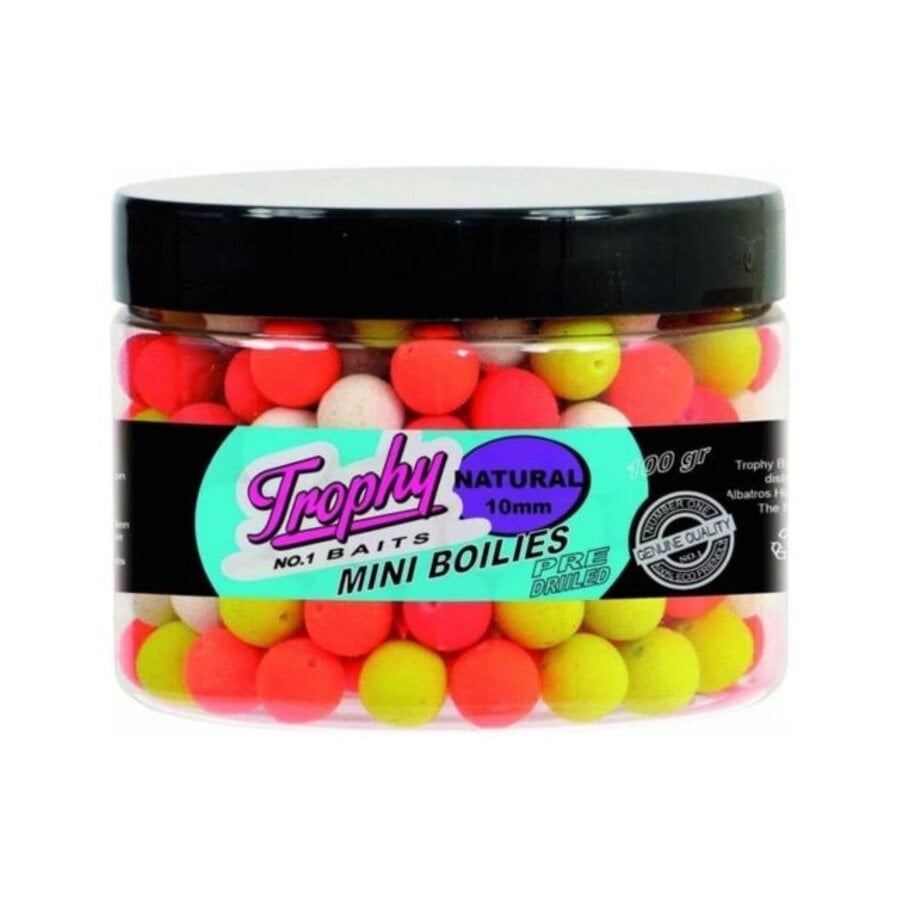 Mini Boilies Chocolate 10MM 70g - voorgeboorde mini boilies voor method feeder visserij