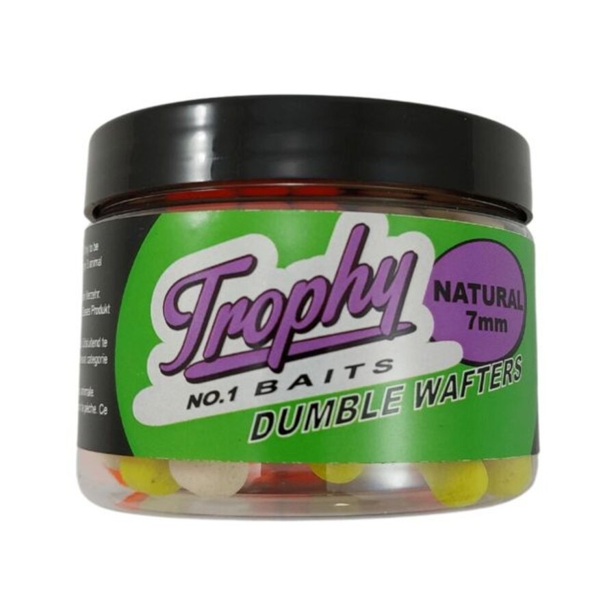 Dumbell Wafters Natural 7MM 70g - licht drijvend neutraal aas voor method feeder en witvistechnieken