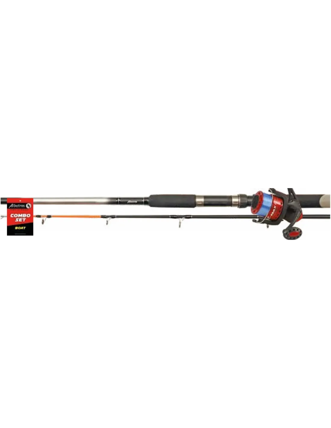 ALBATROS Comboset Boat 210/2 + 8000FD - complete 2-delige boothengelset met molen en nylon