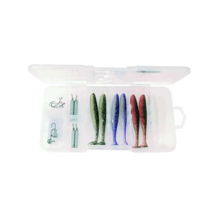 Dropshot kit - complete Keitech set met shads, dropshot loodjes, haken en jigkoppen