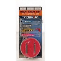 Dropshot kit - Predox complete set met softbaits, onderlijnen en loodjes voor roofvissen