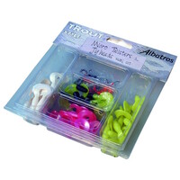 Troutstyle Twister Maxiset 85-delig - complete Albatros kunstaas set met twisters en jigheads voor forel en andere roofvissen