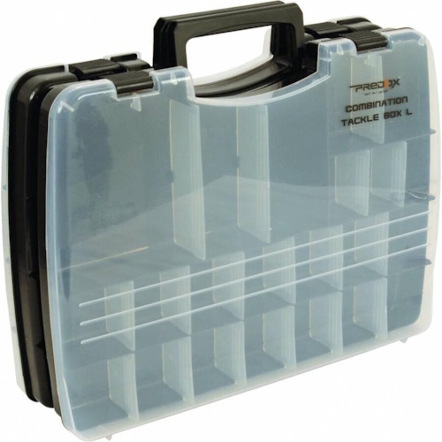 Combo Tackle Box medium en large - Predox verstelbare wormproof opbergboxen met koppelbare draaggreep
