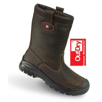 Montana Airplus 3D OutDry veiligheidslaars bruin - ademende en waterdichte werklaars in maat 36 t/m 48