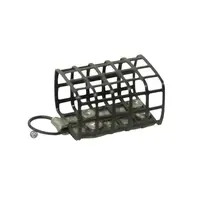 Block Feeder 50 gram - stevige metalen voerkorf met vierkante vorm en matte afwerking