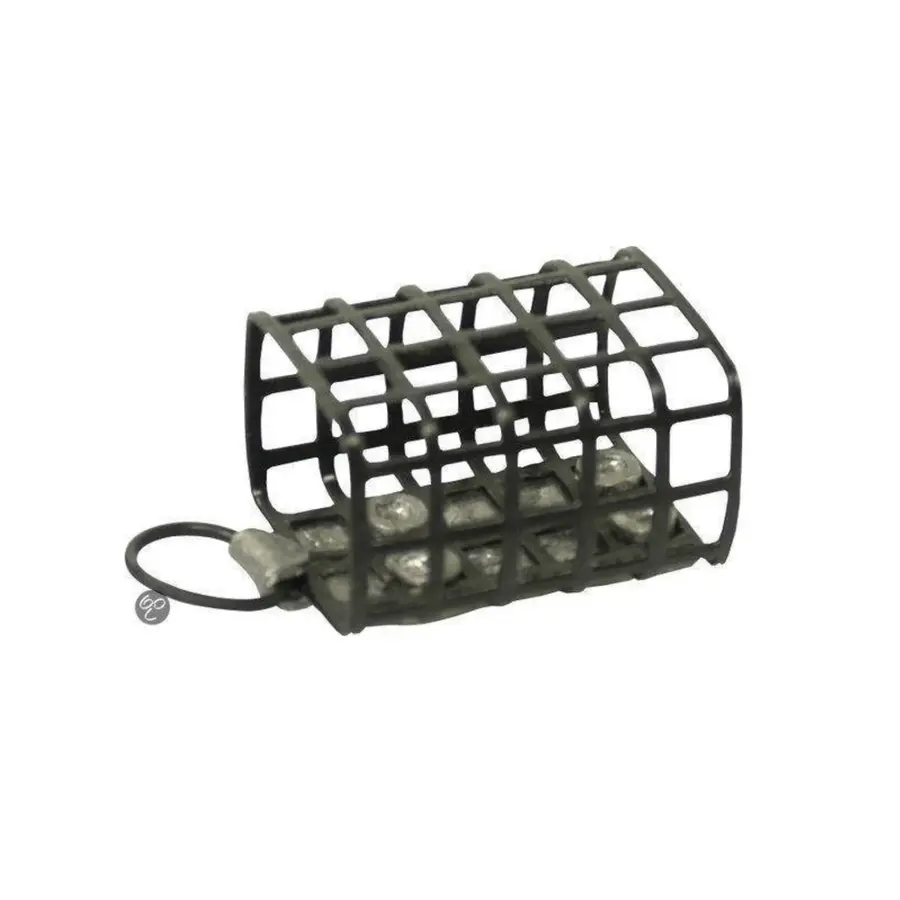 Block Feeder 50 gram - stevige metalen voerkorf met vierkante vorm en matte afwerking