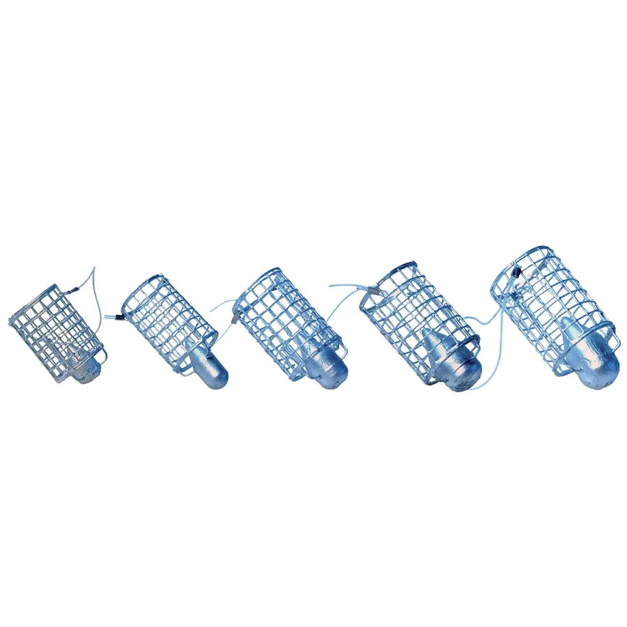 Speedkorf - metalen feeder met centrale loodkop voor stabiele en verre worpen, verkrijgbaar in 20 t/m 60 gram