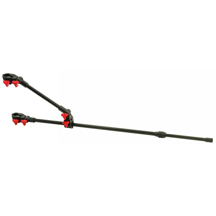 Top Level Feedersteun Dubbel – verstelbare dubbele hengelsteun voor zitmand, plateau of buisstoel (25–36 mm)