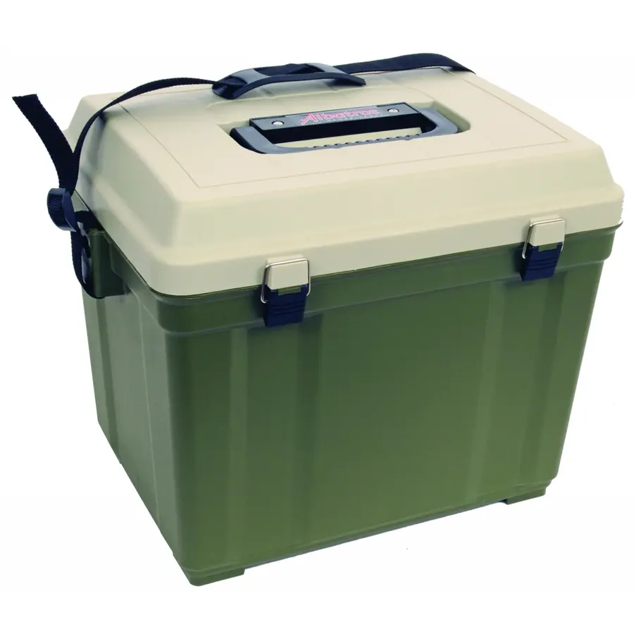 Mega Tackle & Seatbox – grote opberg- en zitkist met binnenbak en draagriem