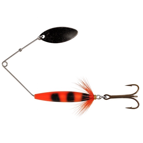 Predox Spintexx Mini Will 11,5 g - compacte spinnerbait met willowblad voor roofvissen Orange Tiger
