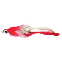 Monstertails 21 g - langzaam zinkende snoekstreamer met veren en scherpe dreg