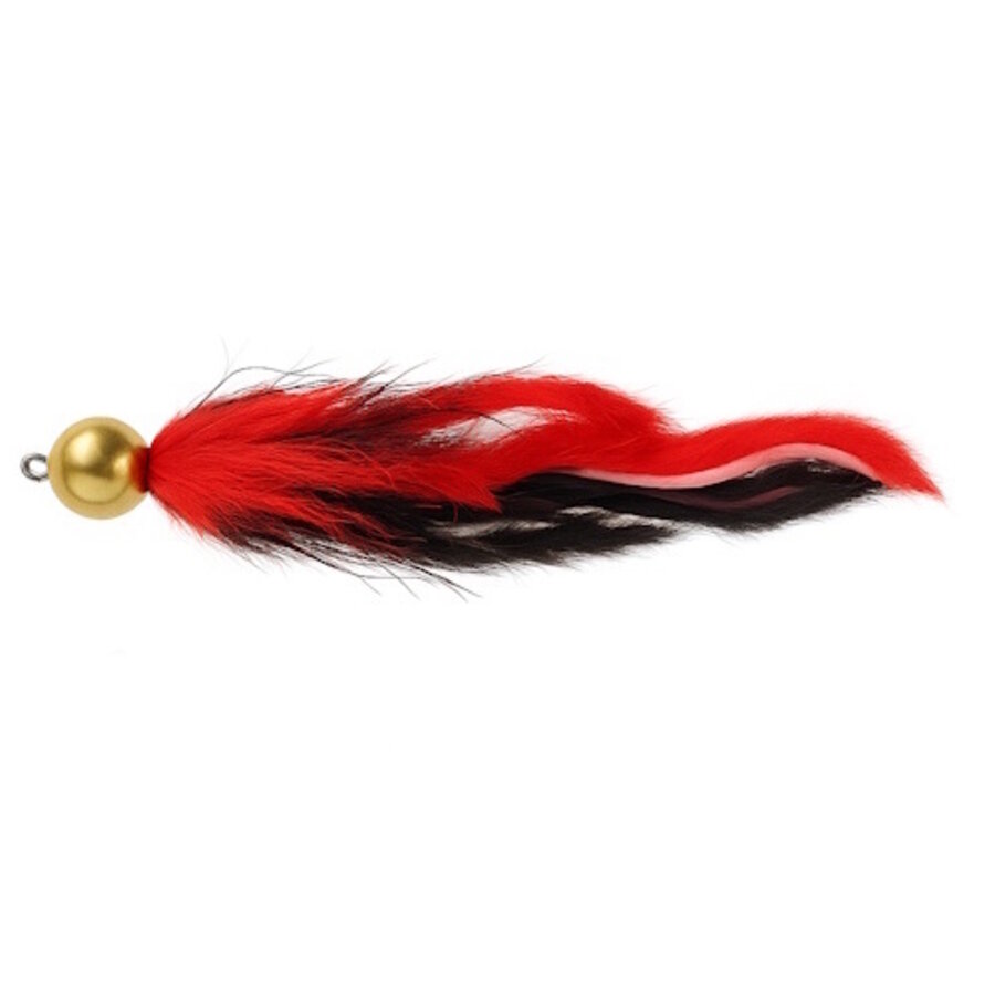 Monstertails 21 g - langzaam zinkende snoekstreamer met veren en scherpe dreg