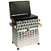 Aluminium Zitmand met 3 Zijladen + Rugleuning
