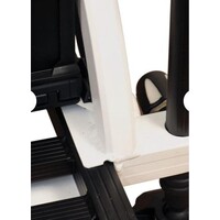 Match Box Pro Competition met Rugleuning – luxe aluminium zitkist met schuiflades en voetplaat