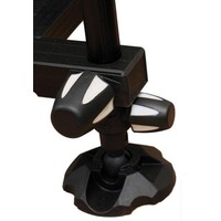 Match Box Pro Competition met Rugleuning – luxe aluminium zitkist met schuiflades en voetplaat