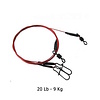 Bloodwire Leader 9 kg - rood gecoate stalen onderlijn