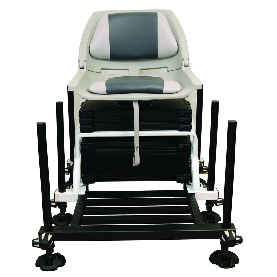 Match Box Pro Competition Rotary Seat – luxe aluminium zitkist met draaibare zitting en rugleuning