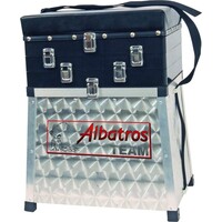 Aluminium Zitmand 3-Ladig ABS – stevige viskoffer met voerbak en groot opbergvak
