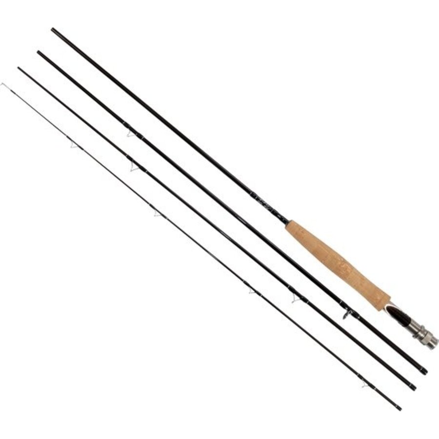 Carbon Travelfly 270 cm - 4-delige carbon vliegvishengel lijnklasse #3/4