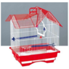 Vogelkooi Type 5B218 - wit met rood