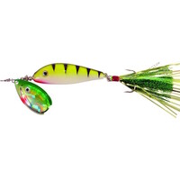 Bodyspin 18GR spinner kunstaas - verkrijgbaar in Green Perch, Blue Tiger en Sunrise
