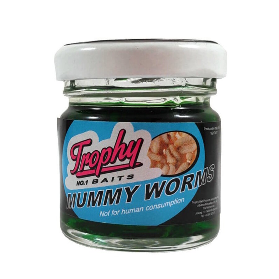 Mummy Worms geconserveerde wasmotten - verkrijgbaar in White, Yellow, Red, Green en Orange (25 stuks)