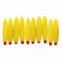 Troutstyle Honeyworm imitatie-aas – verkrijgbaar in White en Yellow (10 stuks)
