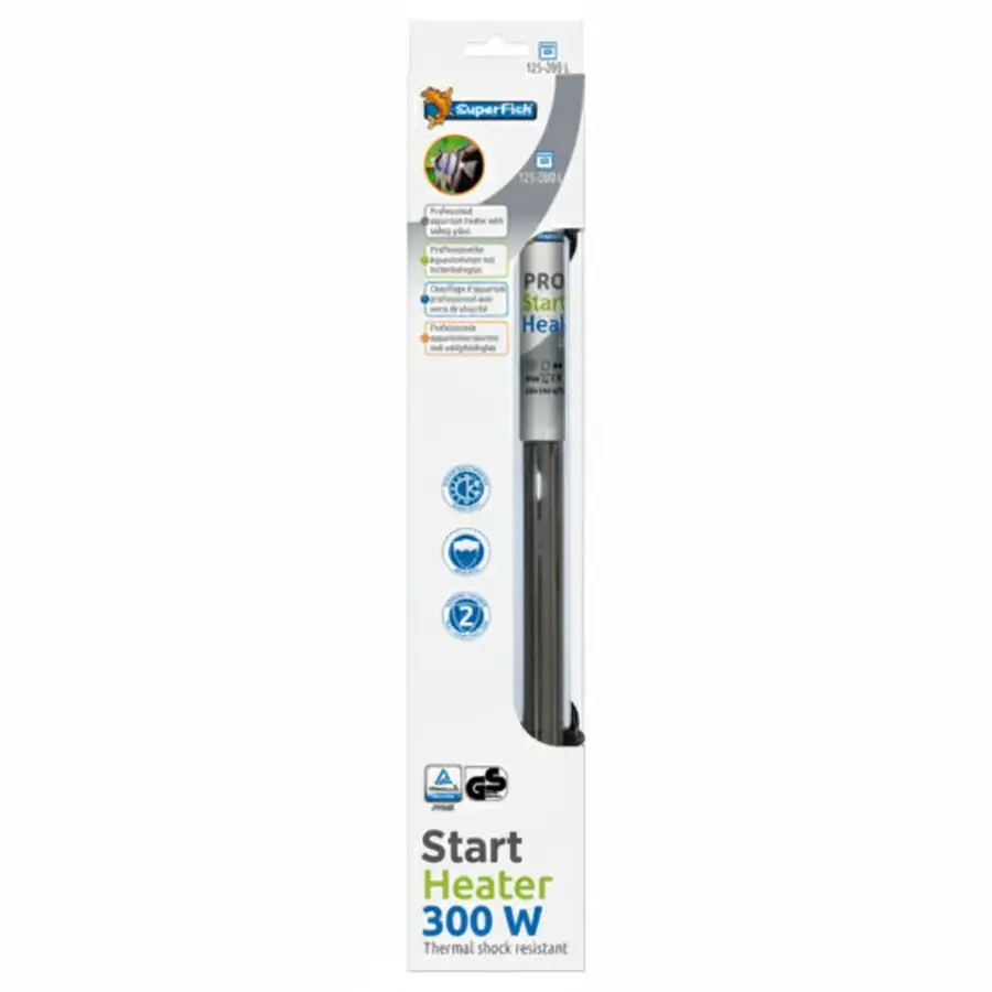 Start Heater 300W - nauwkeurig instelbare aquariumverwarmer met thermostaat en 2 meter kabel