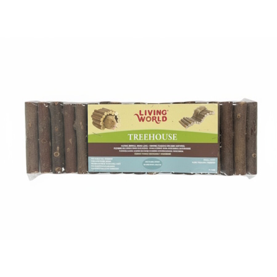 Flexibele Brug 22x10 cm - Living World TreeHouse natuurlijke houten brug voor knaagdieren