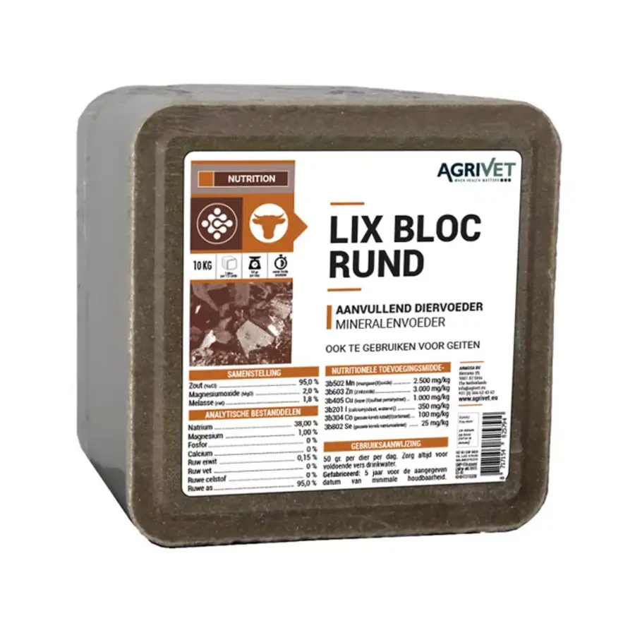 Liksteen Rund en Geiten 10KG