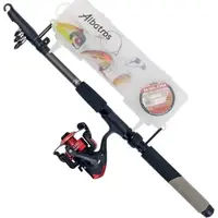 Albatros Tele Combo Kit 180/5 – complete telescopische hengelset met molen, lijn en kunstaas