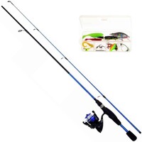 Street Fighter Kit 180/2 roofvis hengelset 1,80 m | 2-delig | 3-12 g | met molen, lijn en tacklebox