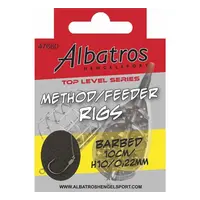 Method Rig Barbless – Voorgebonden onderlijn met scherpe haak zonder weerhaak voor methodfeeder