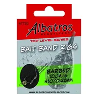 op Level Baitband Rig Small – Voorgebonden onderlijn met baitband en scherpe haak – Lengte 10 cm – Ø 0,18 mm