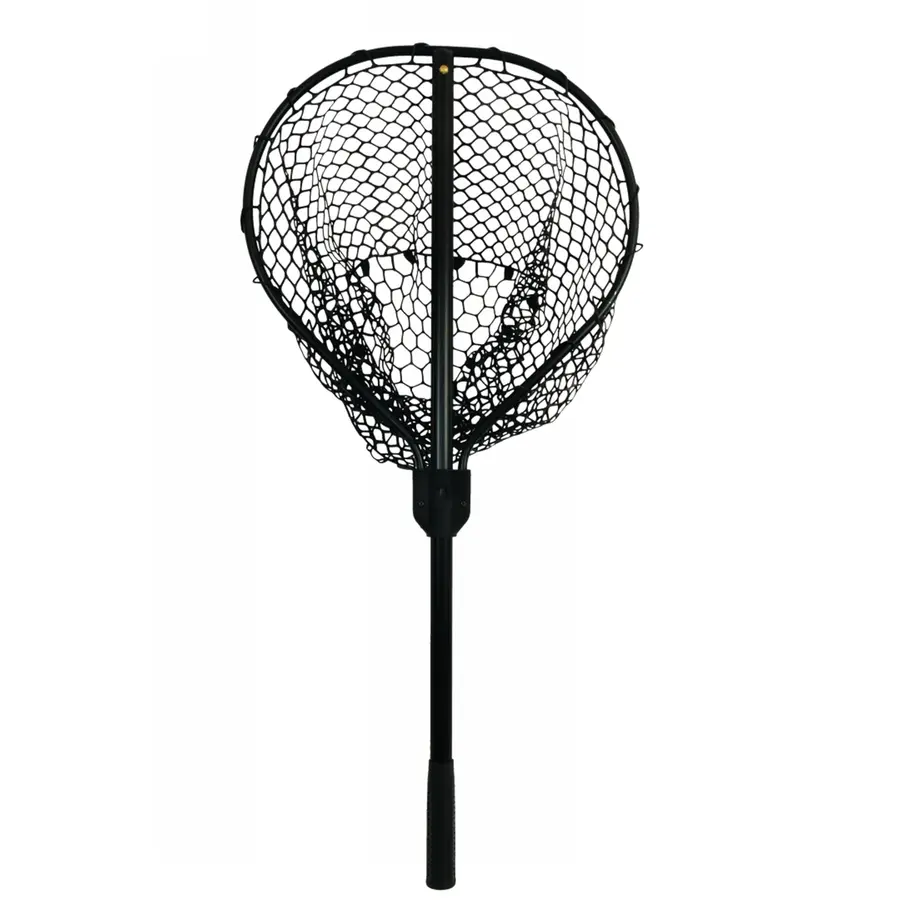 Full Rubber Landingnet - Robuust landingsnet met rubber gecoat net - 47x47x35 cm