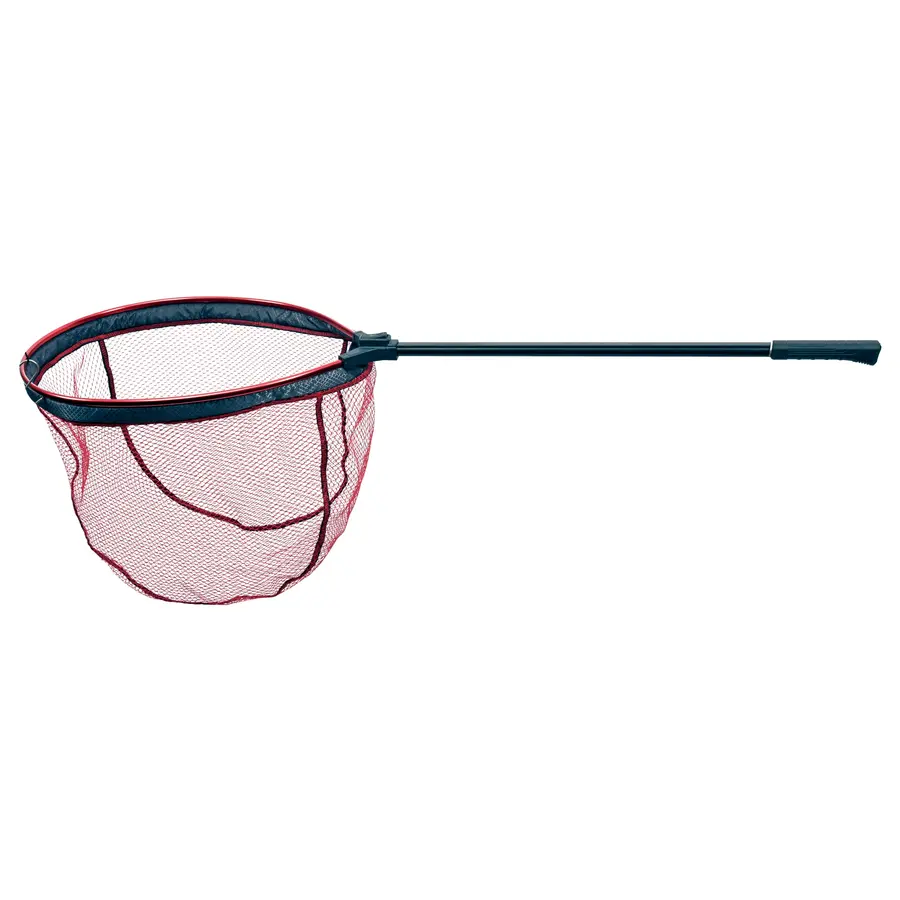 Floating Landing Net 50x40x40 cm – Drijvend landingsnet met uitschuifbare steel en rood rubber net
