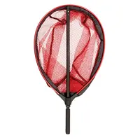 Floating Landing Net 50x40x40 cm – Drijvend landingsnet met uitschuifbare steel en rood rubber net