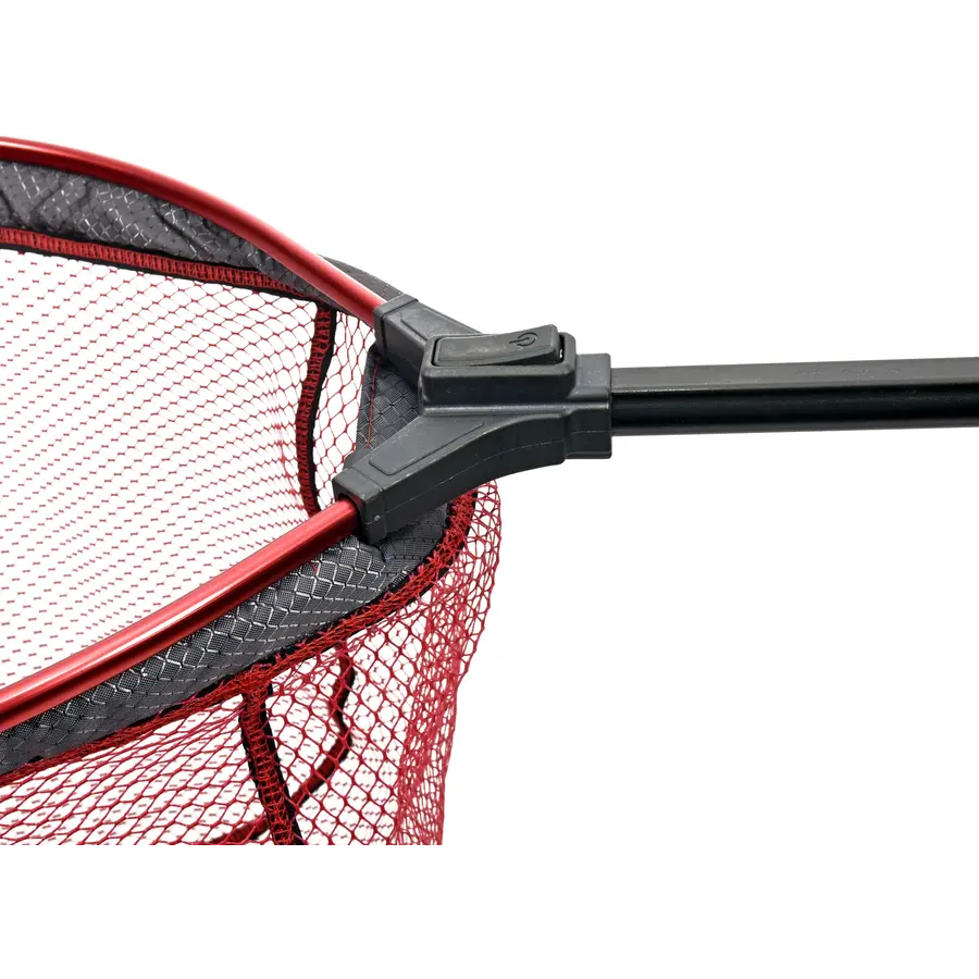 Floating Landing Net 50x40x40 cm – Drijvend landingsnet met uitschuifbare steel en rood rubber net