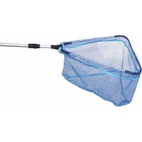 Got’m Landingnet Rubber – Blauw rubber schepnet met uitschuifbare aluminium steel