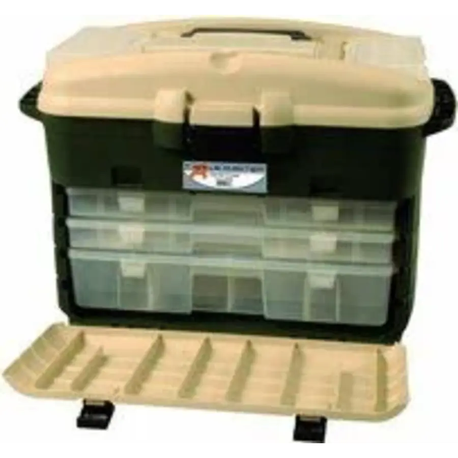 Tacklemaster Organizer XL - extra grote vis-organizer met 5 uitneembare tackleboxen en ruim hoofdvak