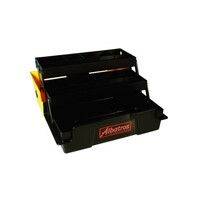 Viskoffer 2 ladig geel small | compacte tackle opbergkoffer
