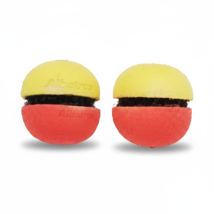 Albatros Foam Ball Indicator 2 stuks - schuim beetmelder voor roofvissen