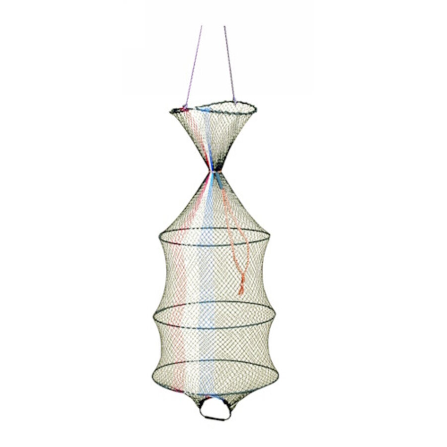 Frommelnet GB 35/4 - zwart leefnet met treksnoer