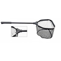 Albatros Aasvis Vijverschepnet Rubber 25x25 cm - visvriendelijk rubber net met 85 cm steel