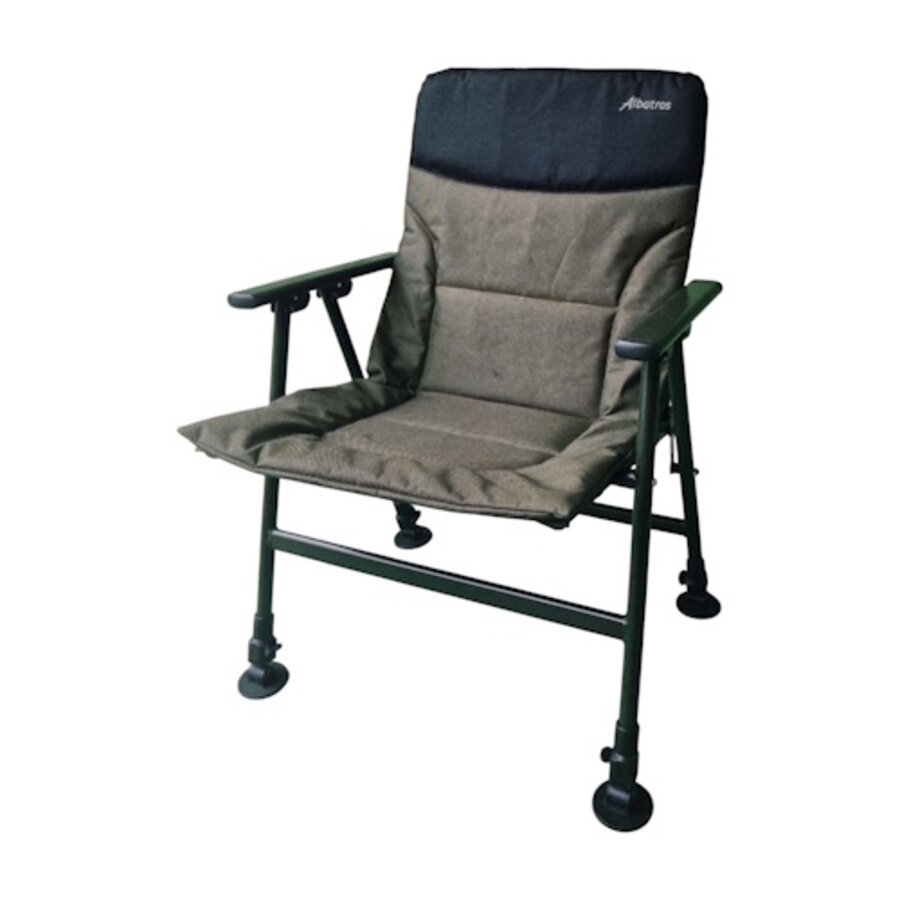 Comfort Arm Chair - verstelbare visstoel met armleuningen en 600D polyester bekleding